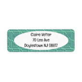 Art Deco Aquamarin Mazes (Vorne)