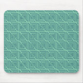 Art Deco Aquamarin Mazes Mousepad (Vorne)