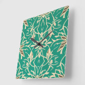 Art Deco Aquamarine Blumenalleuchte Uhr (Winkel)