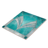 Art Deco Aquamarine & Pearl Fliese (Seite)