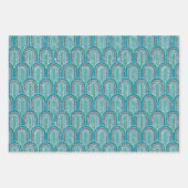 Art Deco Arches | Geometrisches Retro Geschenkpapier Set (Vorderseite 3)