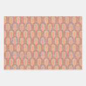 Art Deco Arches | Geometrisches Retro Geschenkpapier Set (Vorderseite)
