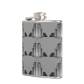 Art Deco Architecture Flask Flachmann (Links)