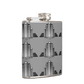 Art Deco Architecture Flask Flachmann (Rechts)