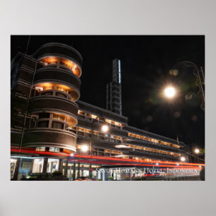 Art Deco Architektur Ästhetische Indonesische Reis Poster