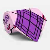Art Deco Argyle Neck Tie Krawatte (Gerollt)
