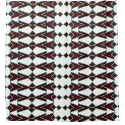 Art Deco Arrows Duschvorhang (Vorderseite)