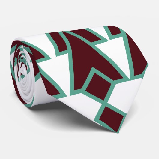 Art Deco Arrows Krawatte (Gerollt)