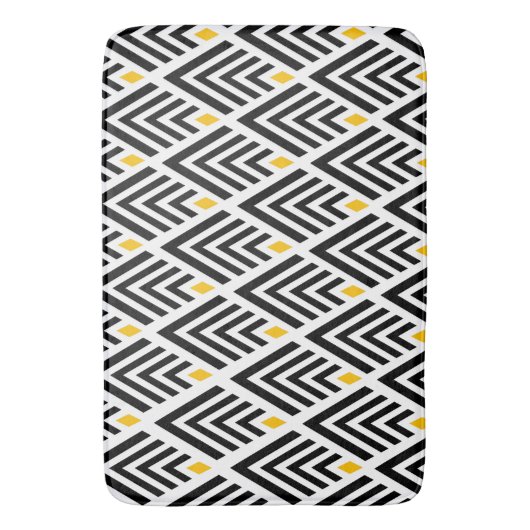 Art Deco Arrows Pattern Badematte (Vorderseite Vertikal)