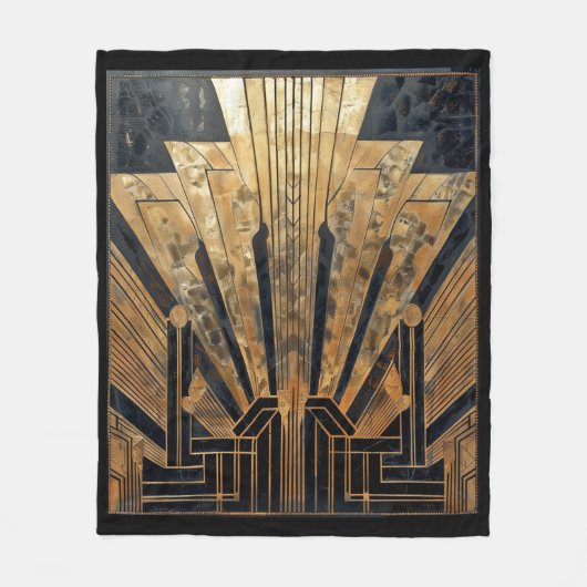 Art Deco Art Collection Fleecedecke (Vorderseite)