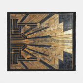 Art Deco Art Collection Fleecedecke (Vorderseite (Horizontal))