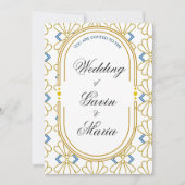 Art Deco Art Nouveau Florenz Einladung (Vorderseite)