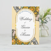 Art Deco Art Nouveau Frische Pasta machen Einladung (Stehend Vorderseite)