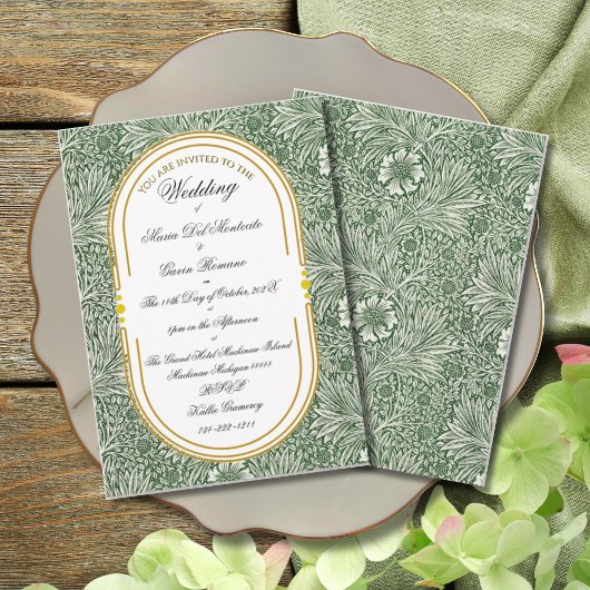 Art Deco Art Nouveau Frische Pasta machen Einladung