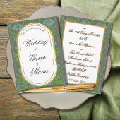 Art Deco Art Nouveau Frische Pasta machen Einladung