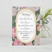 Art Deco Art Nouveau Frische Pasta machen Rose Einladung (Stehend Vorderseite)