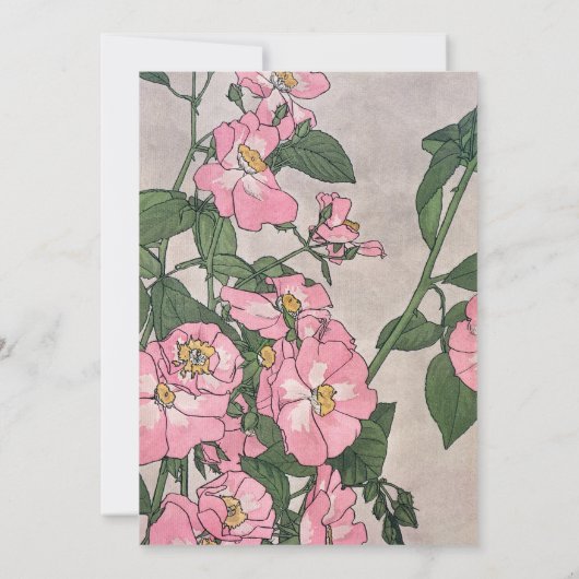 Art Deco Art Nouveau Frische Pasta machen Rose Einladung (Rückseite)