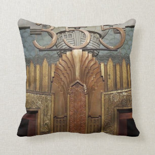 Art Deco, Art Nouveau, Vintage, Original, Aufzug, Kissen