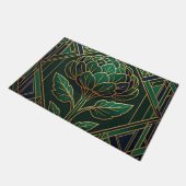 Art Deco Artischocke Fußmatte (Schrägansicht)