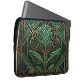 Art Deco Artischocke Laptopschutzhülle (Vorne Rechts)