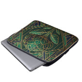 Art Deco Artischocke Laptopschutzhülle (Vorne Knopf)