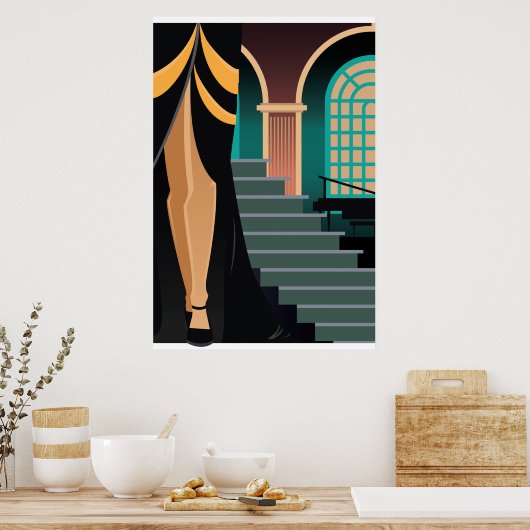 Art Deco Artwork Poster 1c (Küche)