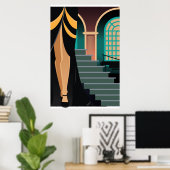 Art Deco Artwork Poster 1c (Heimbüro)