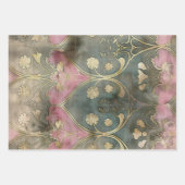 Art Deco Ästhetik Schweres Gewicht Decoupage Geschenkpapier Set (Vorderseite 3)