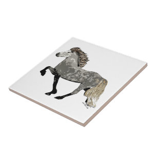 Art Deco Astrid Isländisch Pferd Fliese