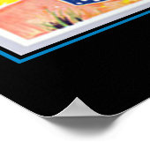 Art Deco AU Reiseplakat 4 Poster (Ecke)