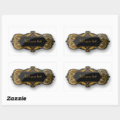 Art déco Aufkleber (Blatt)