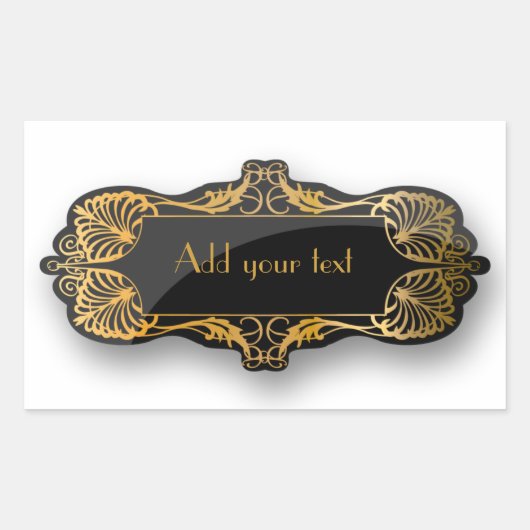 Art déco Aufkleber (Vorderseite)