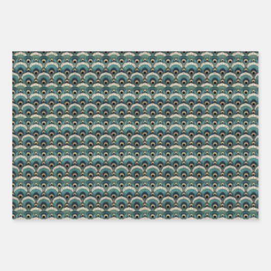 Art-Deco-Auswahl Geschenkpapier Set (Vorderseite 3)