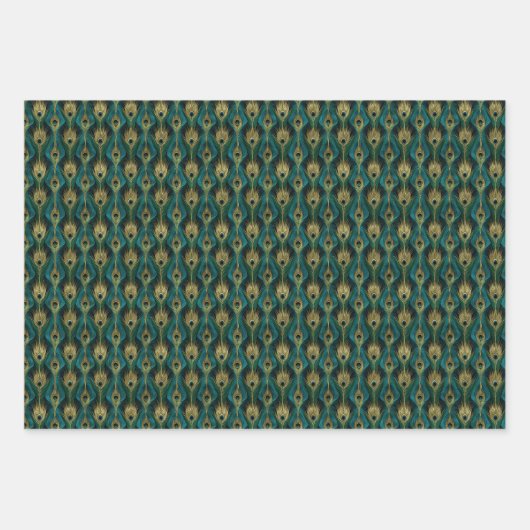 Art-Deco-Auswahl Geschenkpapier Set (Vorderseite)