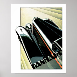 Art Deco Automobil Poster