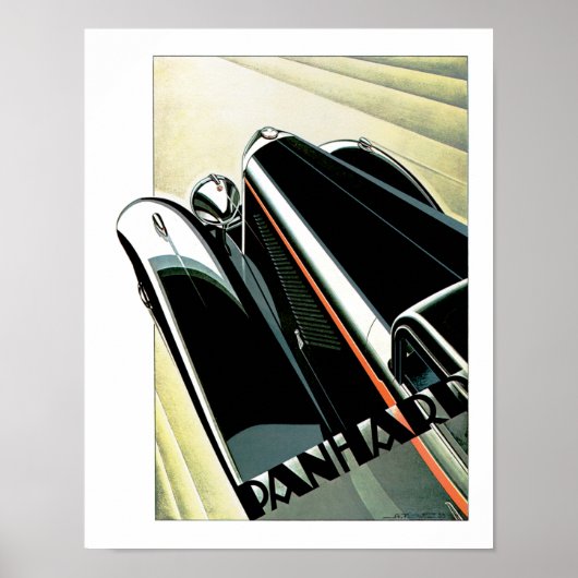 Art Deco Automobile Poster (Vorne)