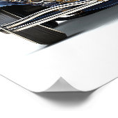 Art Deco Automotive Art: Gilded Roadster Poster (Ecke)