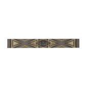 Art Deco Aztec Earth Belly Bands Einladungsbanderole (Flach)