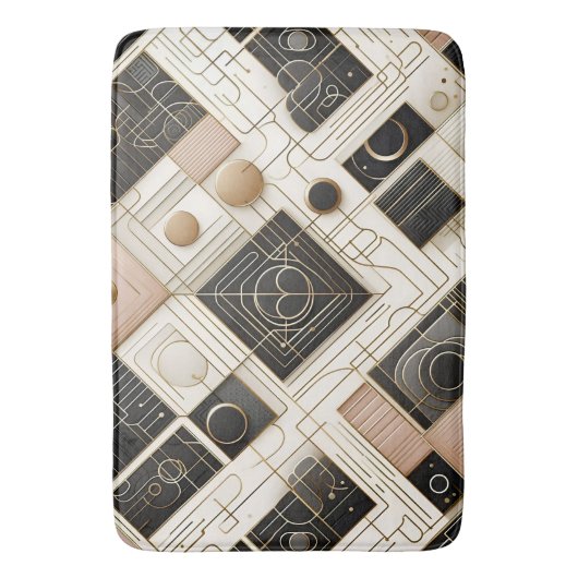 Art Deco Badematte (Vorderseite Vertikal)