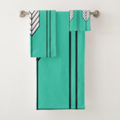 Art Deco Badhandtuch Set (Insitu)