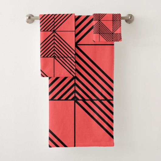 Art Deco Badhandtuch Set (Insitu)