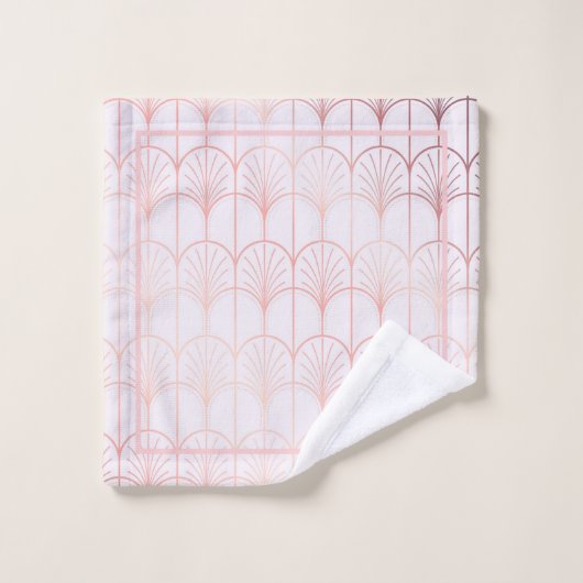 Art Deco Badhandtuch Set (Waschlappen)