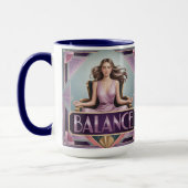 Art Deco Balance Meditationsbecher Tasse (Links)