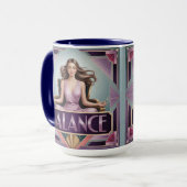 Art Deco Balance Meditationsbecher Tasse (Vorderseite Links)