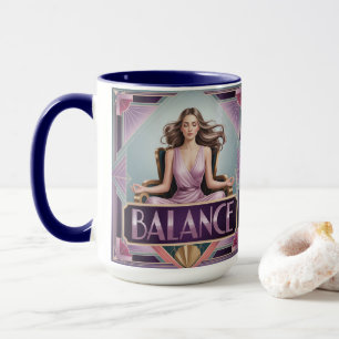 Art Deco Balance Meditationsbecher Tasse