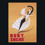 Art Deco Ballroom Dancers Vintag Dance Poster<br><div class="desc">Art Deco Ballroom Dancers Vintag Dance Poster.</div>