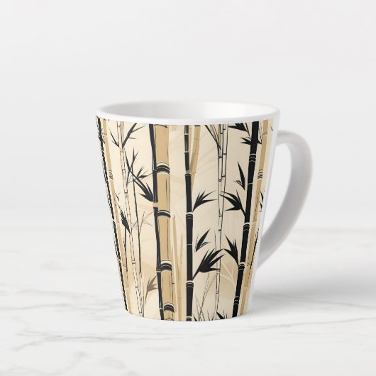 Art Deco Bamboo 12oz Tasse (Rechte Ecke)