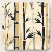 Art Deco Bamboo Untersetzer Set (Vorderseite)