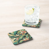 Art Deco Banana Leaf Untersetzer Set (Rechte Seite)
