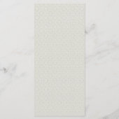 Art Deco Band Taupe Wedding Menü Menükarte (Rückseite)